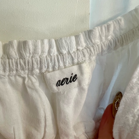 Aerie White Elastic Waist Skirt - Picture 5 of 8